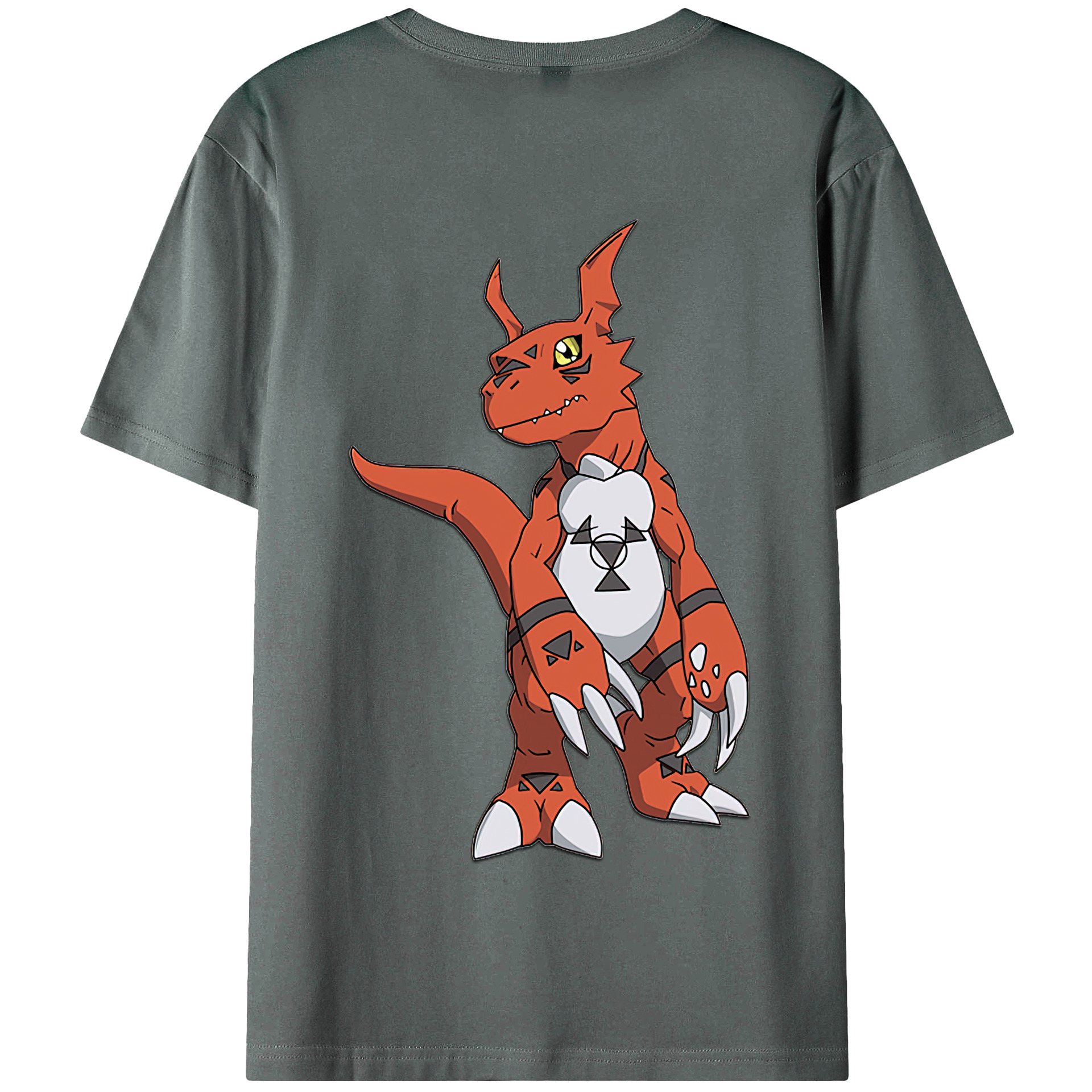 （画像用） Digimon デジタルモンスター/デジモン 綿100％半袖Tシャツ（背面プリント）